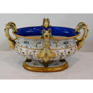Ginori - Polychrome Porcelain Centrepiece - Italy Late 19th Century